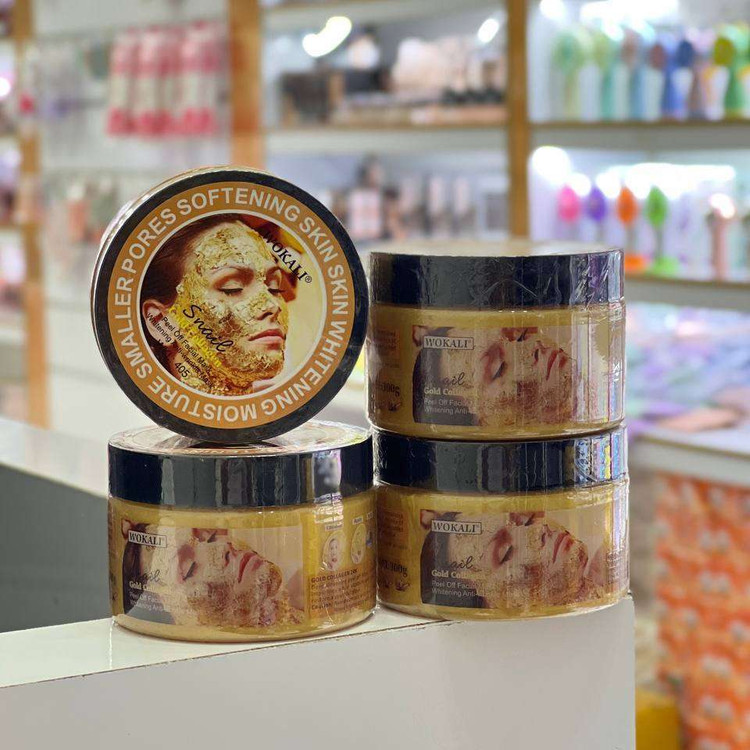 ماسک صورت کاسه ای پیل آف طلا وکالی Wokali