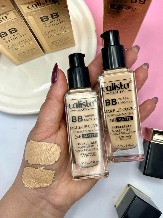 قیمت و خرید کرم پودر کالیستا شیشه ای ماندگاری 24 ساعته