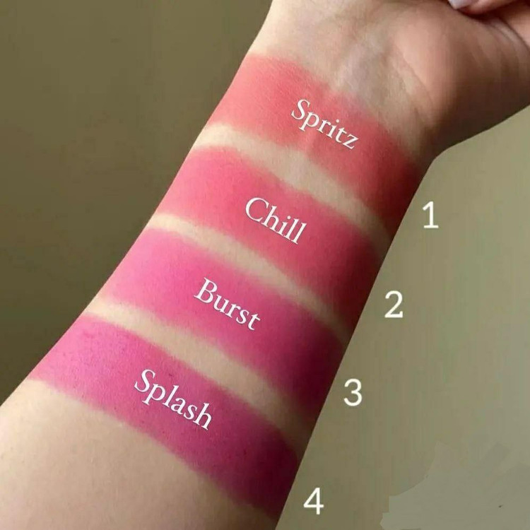 تست رنگ تینت لب ژله ای