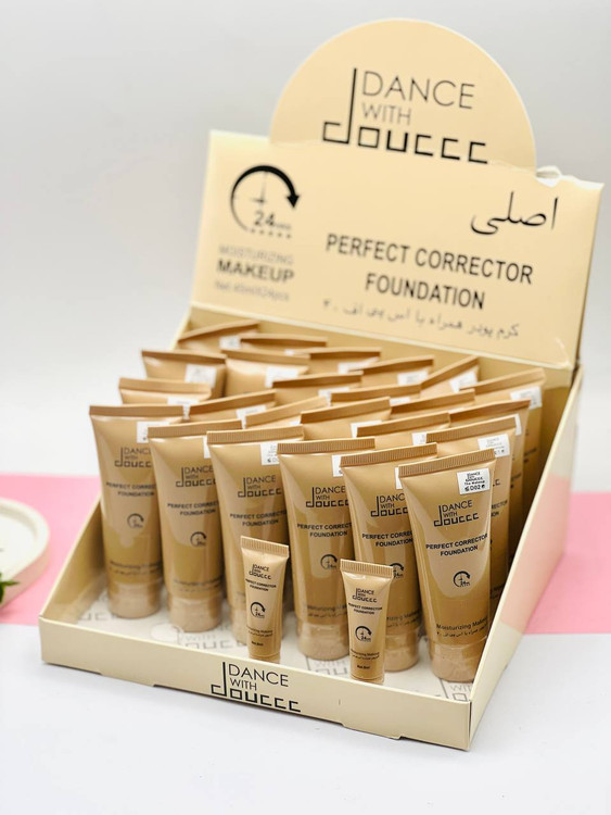 تست رنگ کرم پودر تیوپی دوسه