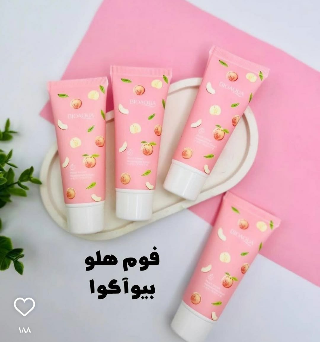 فوم شستشو هلو بیوآکوا