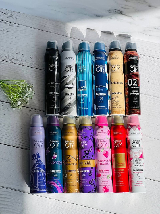 قیمت و خرید اسپری خوشبو کننده بدن سلکشن سیتی