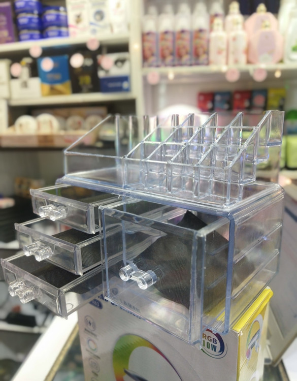 قیمت و خرید ارگانیزر لوازم آرایشی ویژن پلاست 4 کشویی