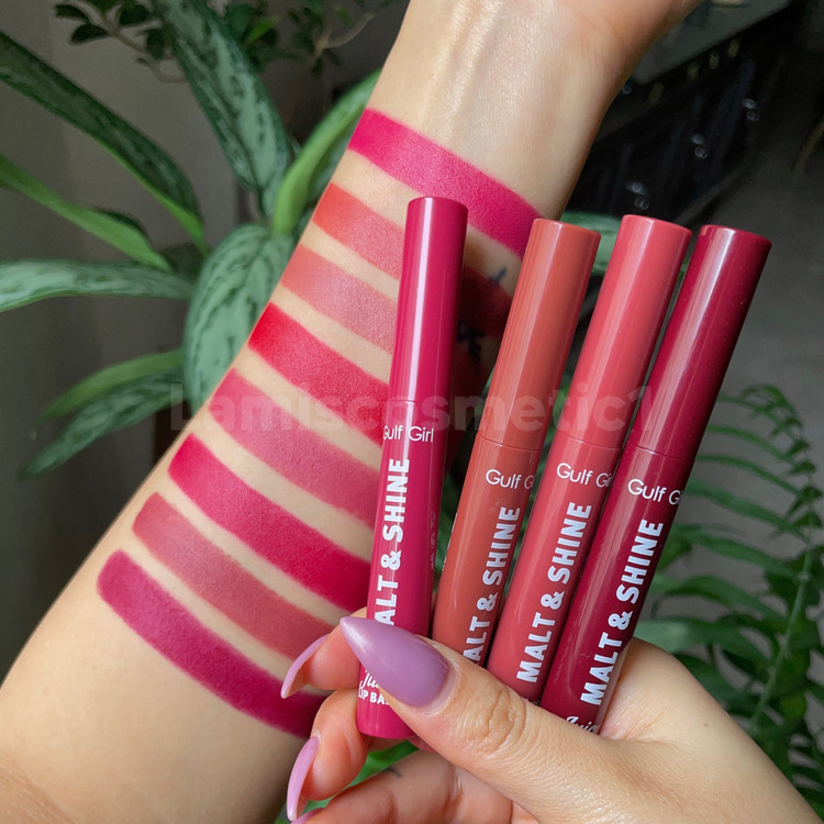 تست رنگ رژلب پیچی (لیپ پلامپر) گلف گرل