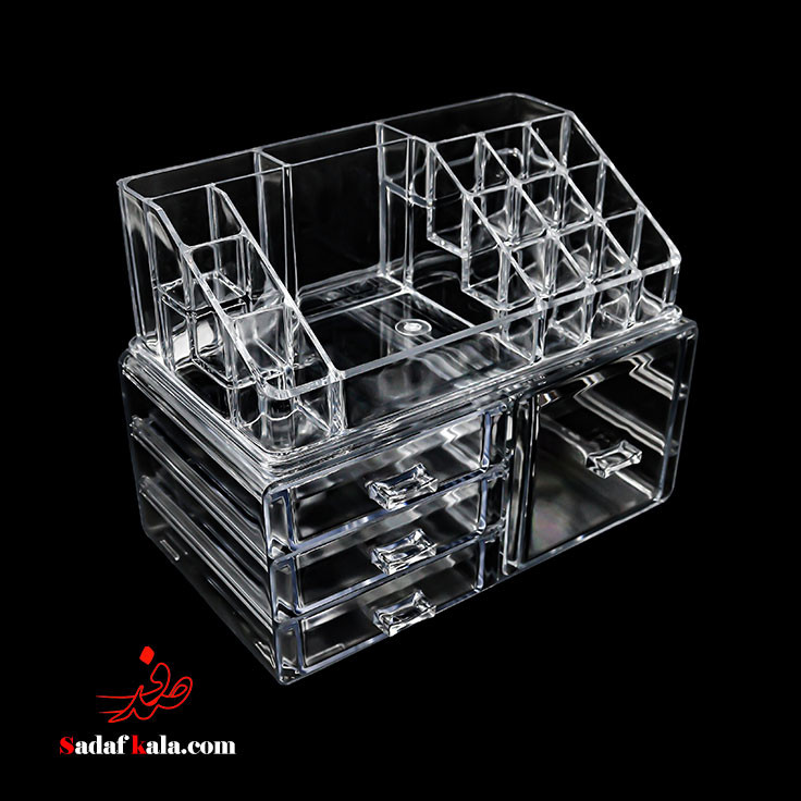 قیمت نظم دهنده لوازم آرایشی شیشه ای