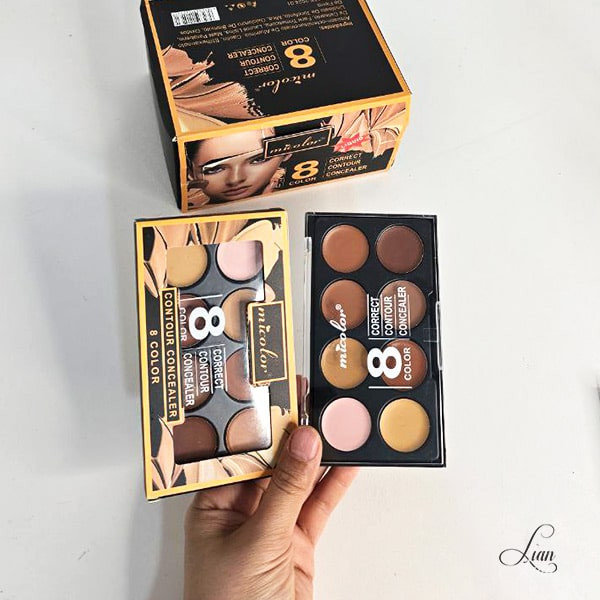 قیمت و خرید پالت کانتور و کانسیلر میکالر 8 رنگ