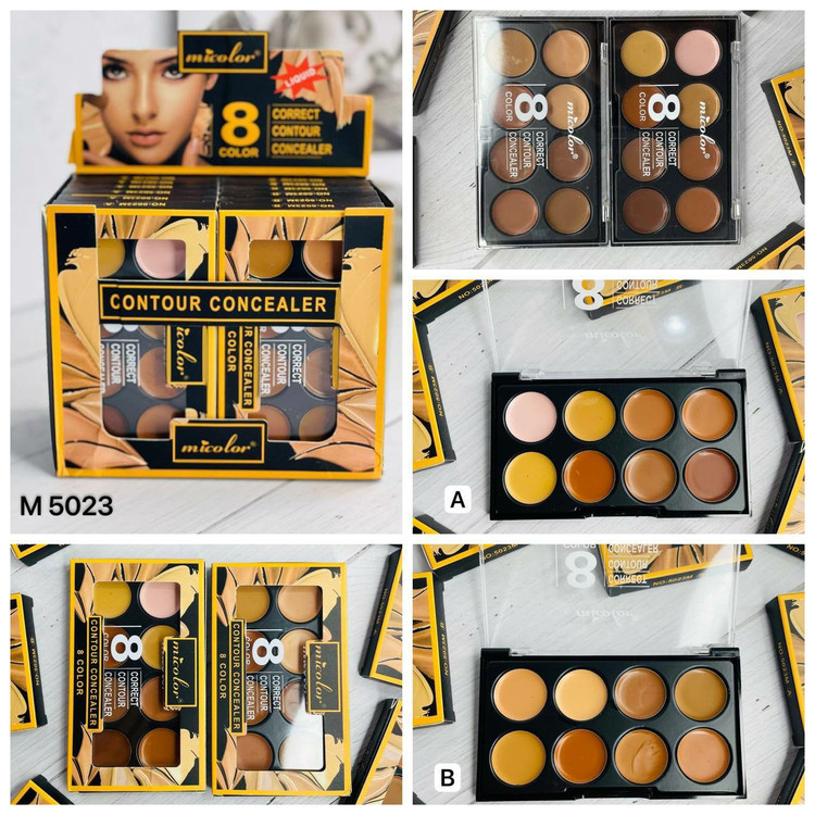 قیمت و خرید پالت کانتور و کانسیلر میکالر 8 رنگ