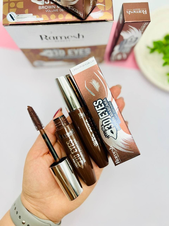 قیمت و خرید ریمل قهوه ای رامش Ramesh مدل 3D Eyes