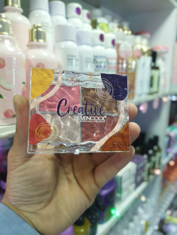 قیمت و خرید پالت رژگونه هایلایتر و کانتور سون کول SEVENCOOL