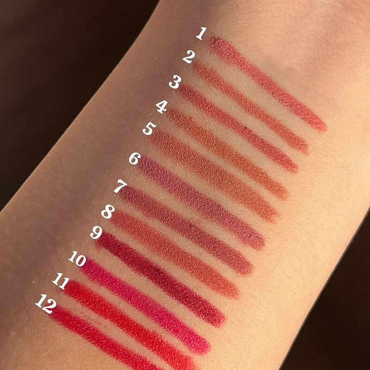 تست رنگ خط لب پیچی دراگون DRAGON RANEE - کد 320