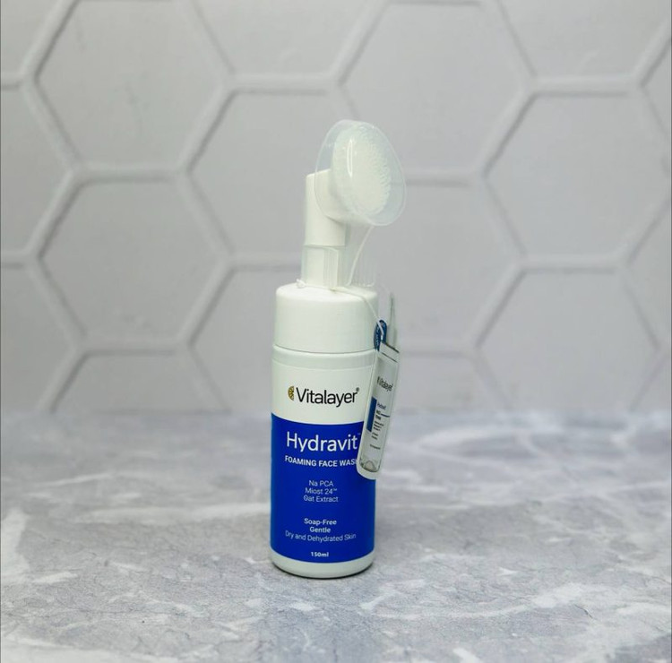 فوم شستشو صورت ویتالایر مدل هیدراویت مناسب پوست خشک حجم 150 میل _ کد محصول