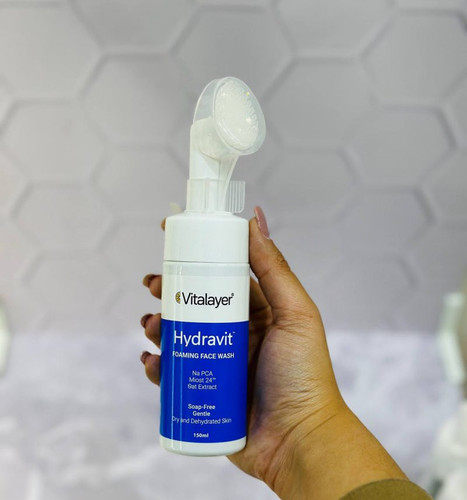فوم شستشو صورت ویتالایر مدل هیدراویت مناسب پوست خشک حجم 150 میل _ کد محصول