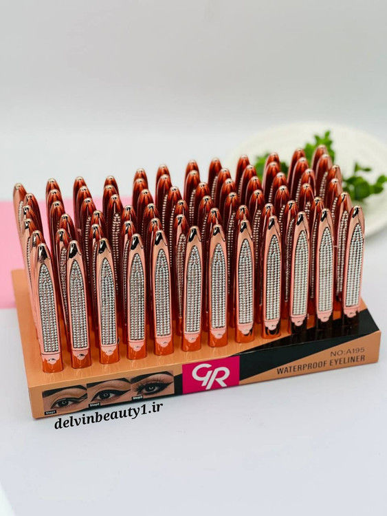 قیمت و خرید خط چشم ماژیکی نگین دار کویدن رز - کد محصول 345