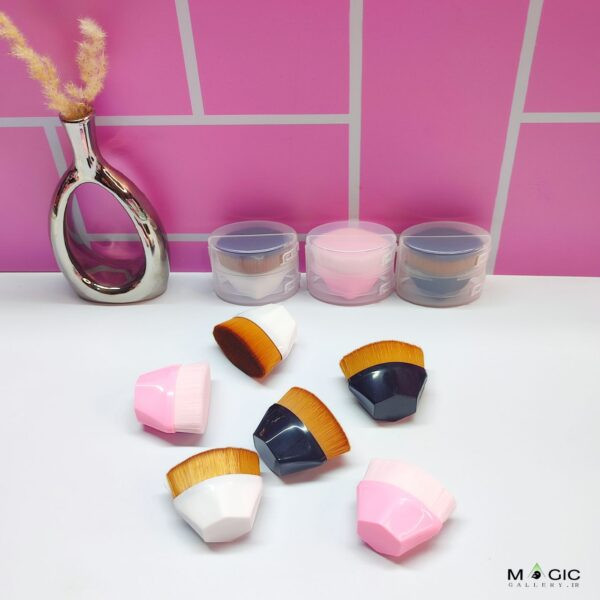 قیمت و خرید عمده براش کرم پودر چند ضلعی - کد عمده 03