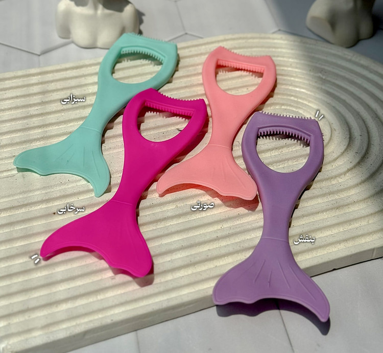 قیمت و خرید عمده شابلون خط چشم سیلیکونی طرح پری دریایی - کد عمده 04