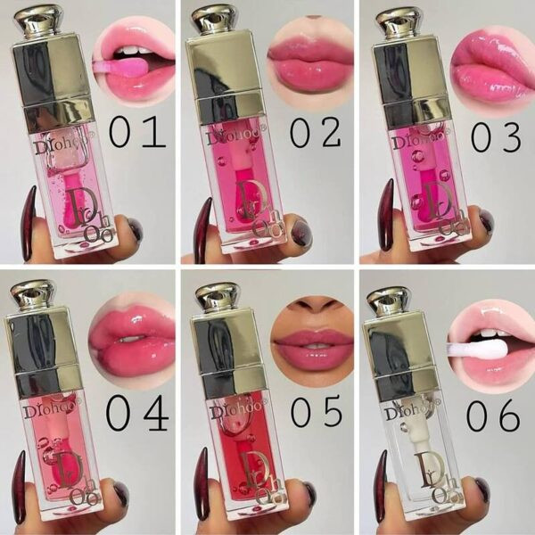 تست رنگ لیپ گلاس حرارتی طرح دیور