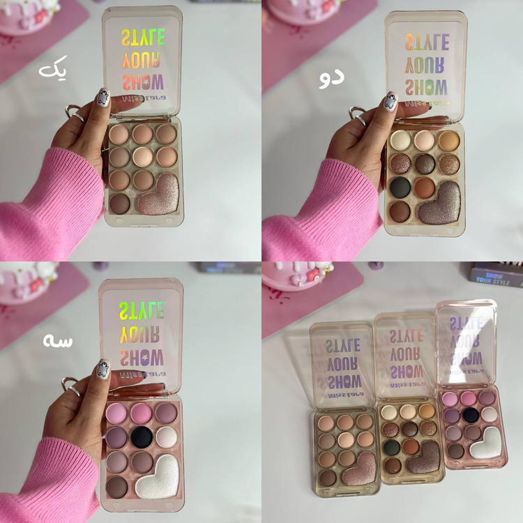 قیمت و خرید پالت سایه 10 رنگ قلب بزرگ میس لارا