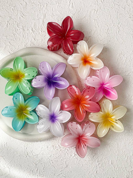 قیمت و خرید گیره مو و کلیپس گل پلومریا Plumeria