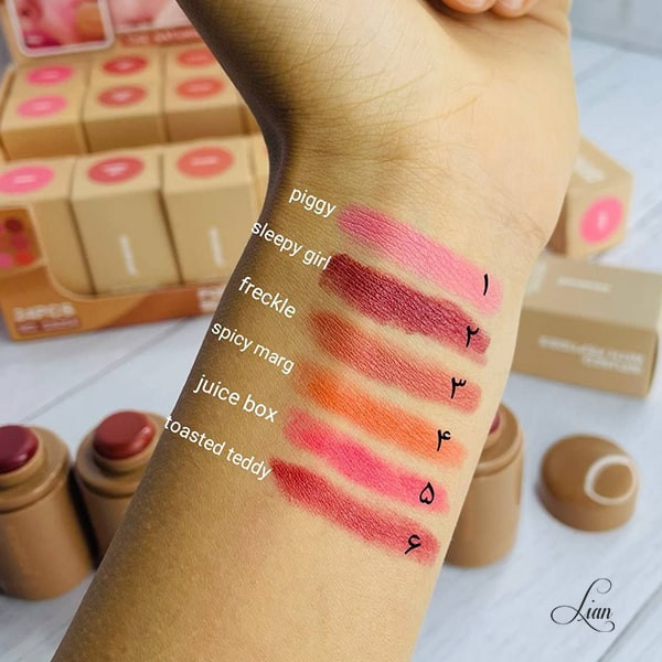 قیمت و خرید رژگونه استیکی اسنس طرح رود در 6 رنگ پر طرفدار