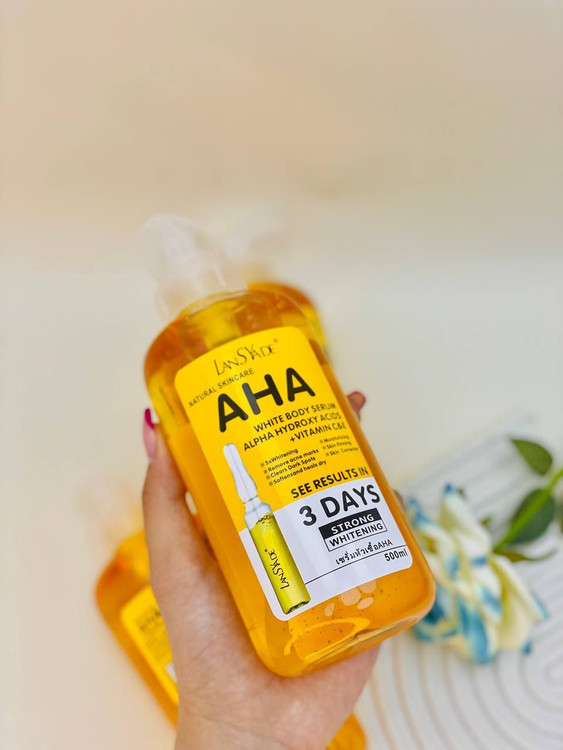 قیمت و خرید سرم روشن کننده بدن AHA لنساید اورجینال