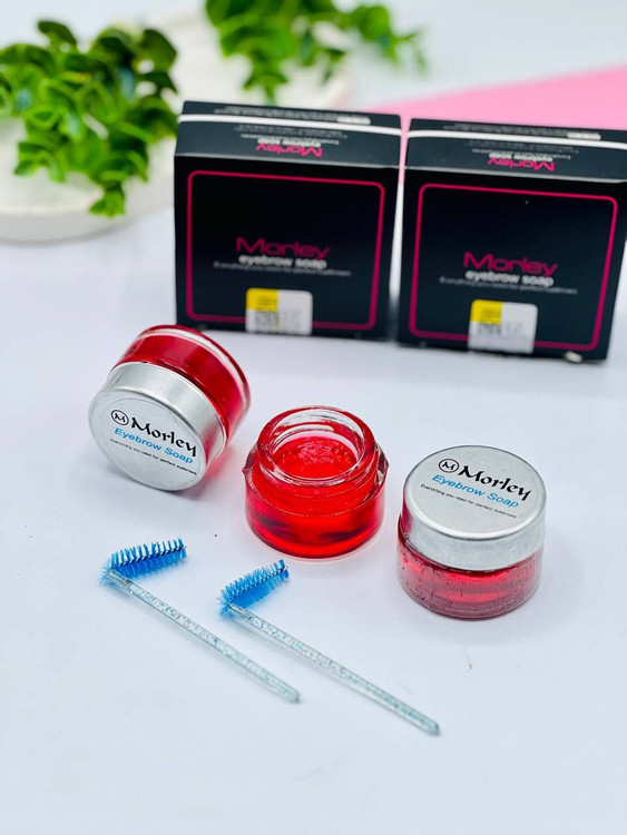 صابون ابرو کاسه ای مورلی همراه با فرچه مخصوص اصل