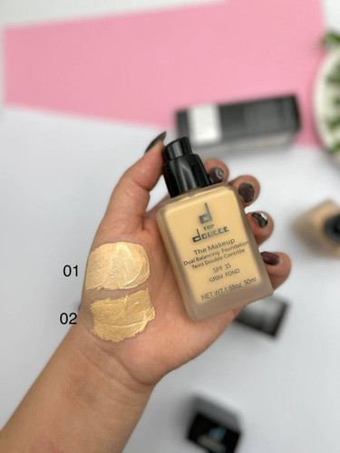 توضیحات کرم پودر دوسه تخت شیشه ای حجم 40 میل