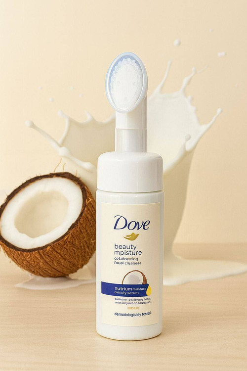 قیمت و خرید فوم شستشوی صورت داو مدل براش دار نارگیل