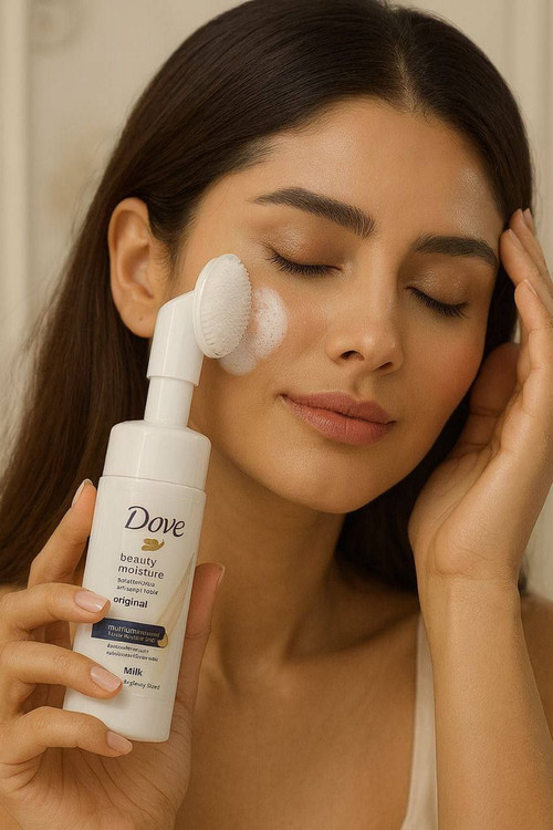 قیمت و خرید فوم شستشوی صورت داو مدل براش دار 149 میلی