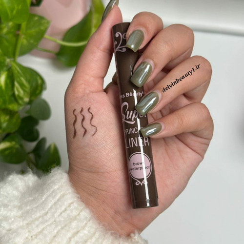 قیمت و خرید خط چشم ماژیکی قهوه ای کیس بیوتی KISS BEAUTY - کد محصول 335