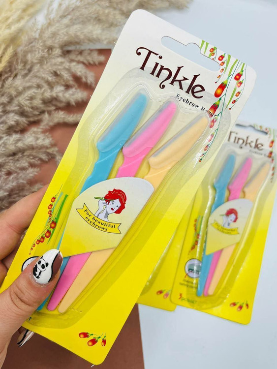 قیمت و خرید تیغ اصلاح ابرو و صورت تینکل پک سه عددی TINKLE