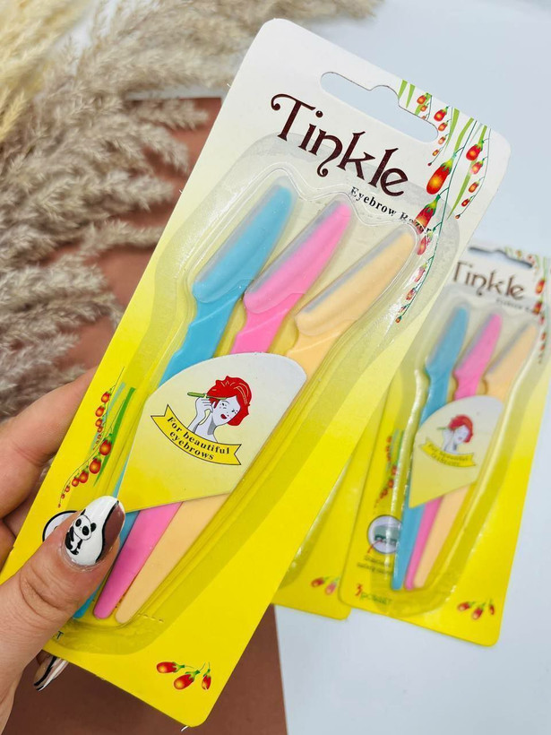 قیمت و خرید تیغ اصلاح ابرو و صورت تینکل پک سه عددی TINKLE