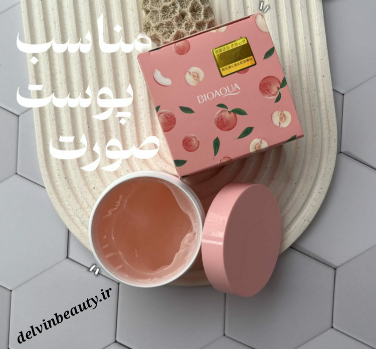 قیمت اسکراب صورت هلو بیوآکوا مدل کاسه ای وزن 140 گرم