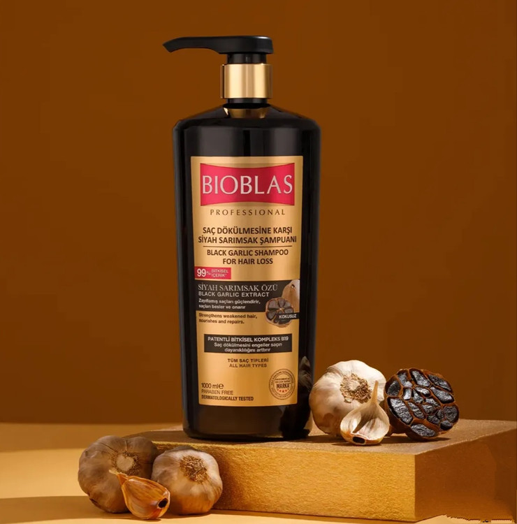 قیمت و خرید آنلاین شامپو ضد ریزش سیر سیاه بیوبلاس BIOBLAS حجم 1000 میل با ارسال فوری
