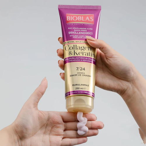 قیمت و خرید آنلاین کرم موی کلاژن کراتین بیوبلاس Bioblas حجم 250 میل