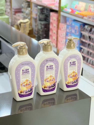 قیمت و خرید عمده لوسیون بدن بستنی وانیلی بیوآکوا حجم 400 میلی لیتر