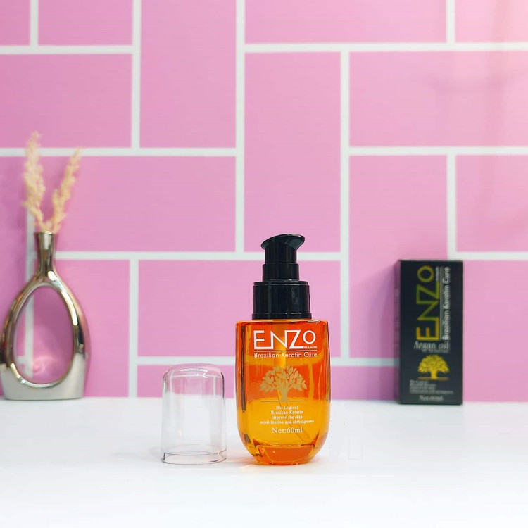 خرید روغن آرگان کراتین برزیلی انزو حجم ۶۰ میلی لیتر
