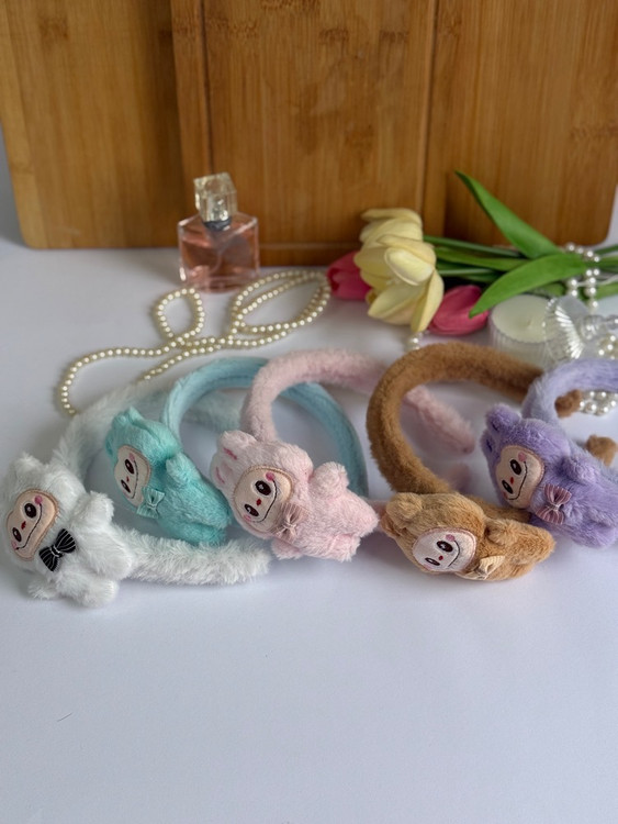 قیمت تل مو دخترانه پشمالو طرح لبوبو