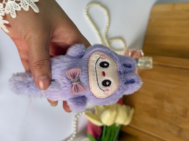 قیمت آنلاین تل مو دخترانه پشمالو طرح لبوبو