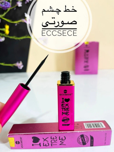 قیمت و خرید عمده خط چشم مویی پوکه صورتی اسنس (مواد مشکی)