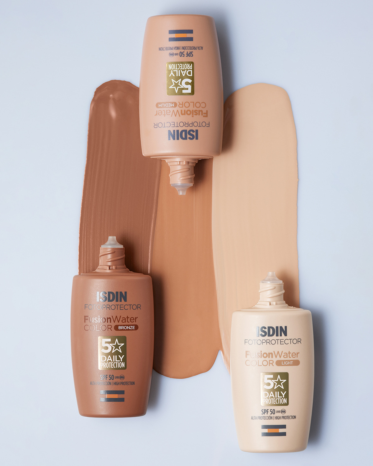 کرم ضدآفتاب فیوژن واتر ایزدین رنگی SPF50