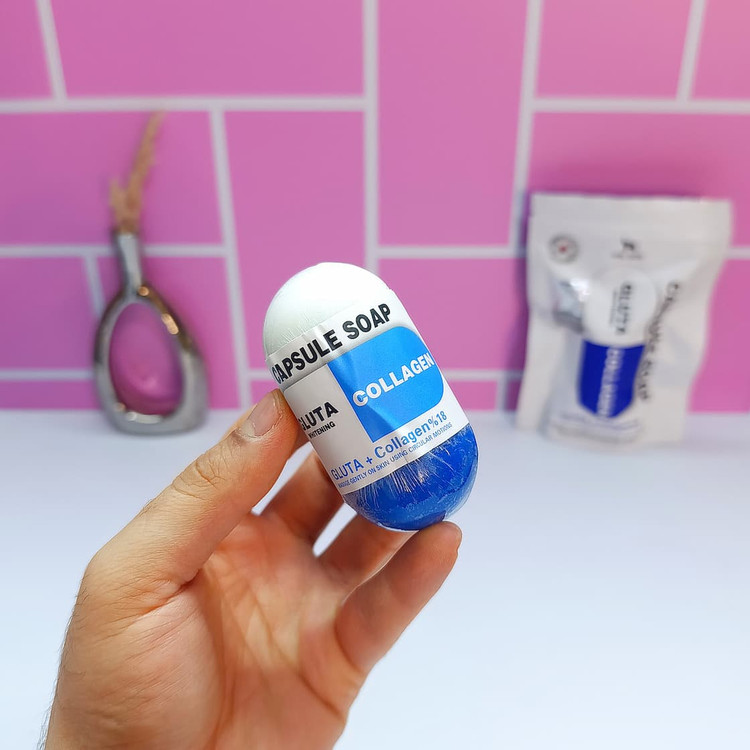خرید صابون کپسولی گلوتا و کلاژن فیل اسکین اورجینال PILL SKIN از سراب و تبریز