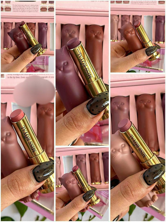 قیمت پک رژ لب کادویی 6 عددی میس رویال طرح گربه MISS ROYAL