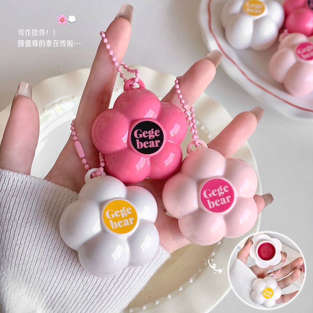 رژگونه خمیری طرح گل جی جی بیر GEGE BEAR