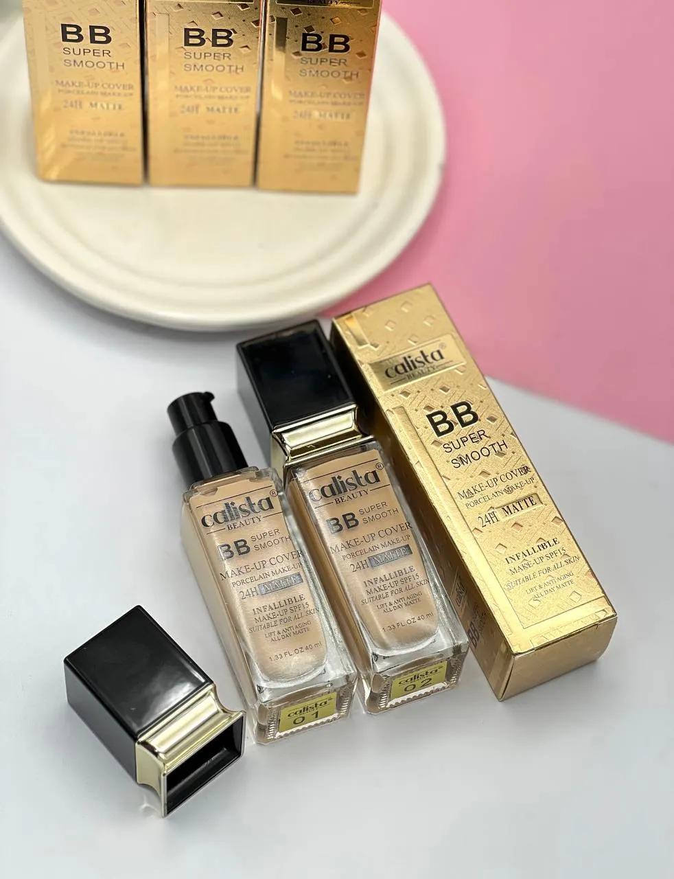 قیمت و خرید کرم پودر شیشه ای کالیستا بیوتی calista مدل بی بی BB Super Smooth