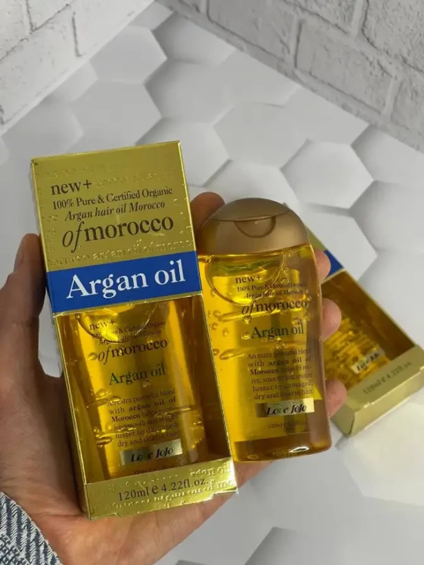 قیمت و خرید عمده روغن مو آرگان مراکشی اصلی لاوجوجو حجم ۱۲۰ میلی