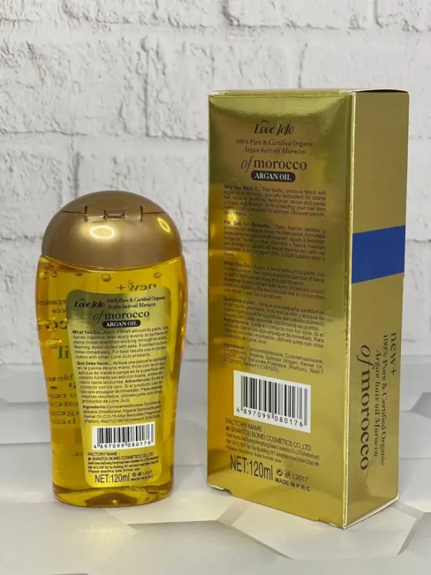 خرید عمده آنلاین روغن مو آرگان مراکشی اصلی لاوجوجو حجم ۱۲۰ میلی